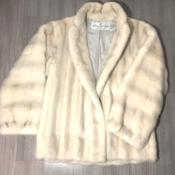 Rare platinum mink jacket, M/L - Picture 3 of 6